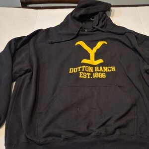 Dutton Ranch Black Hoodie Sweater